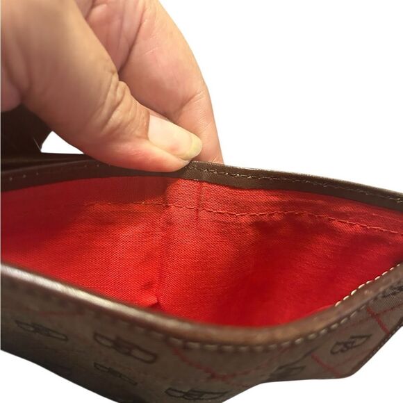 Dooney & Bourke Brown and Beige Bi-Fold Wallet - Picture 11 of 11